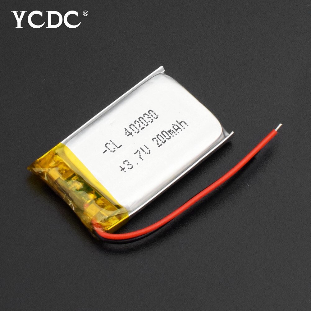 Ycdc 1 Pc 200 Mah 3.7V 402030 042030 Lithium Li-Ion Polymeer Batterij Oplaadbare Li-Po Batterijen Voor Bluetooth gps MP3 MP4 MP5 Psp