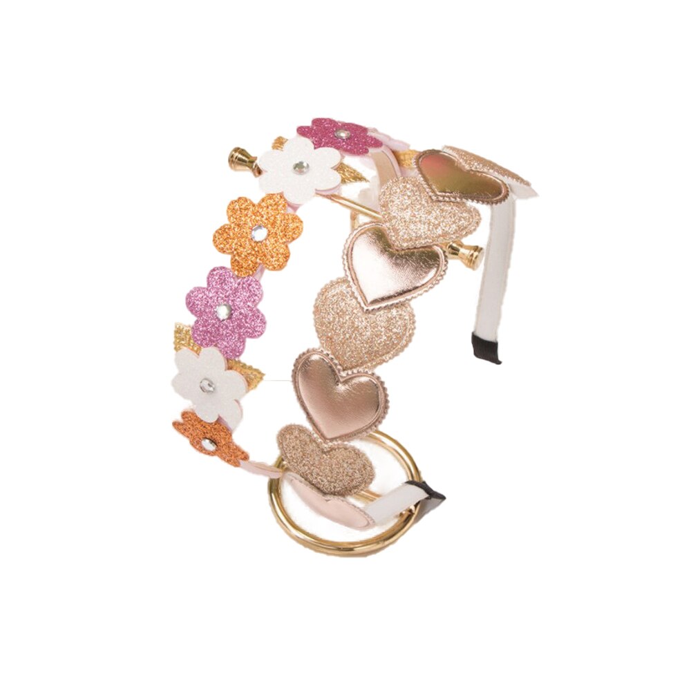 Crianças meninas estrela brilhante bandana doce arco-íris glitter coração hairband festa de cabelo aros para meninas acessórios para o cabelo estilo de moda