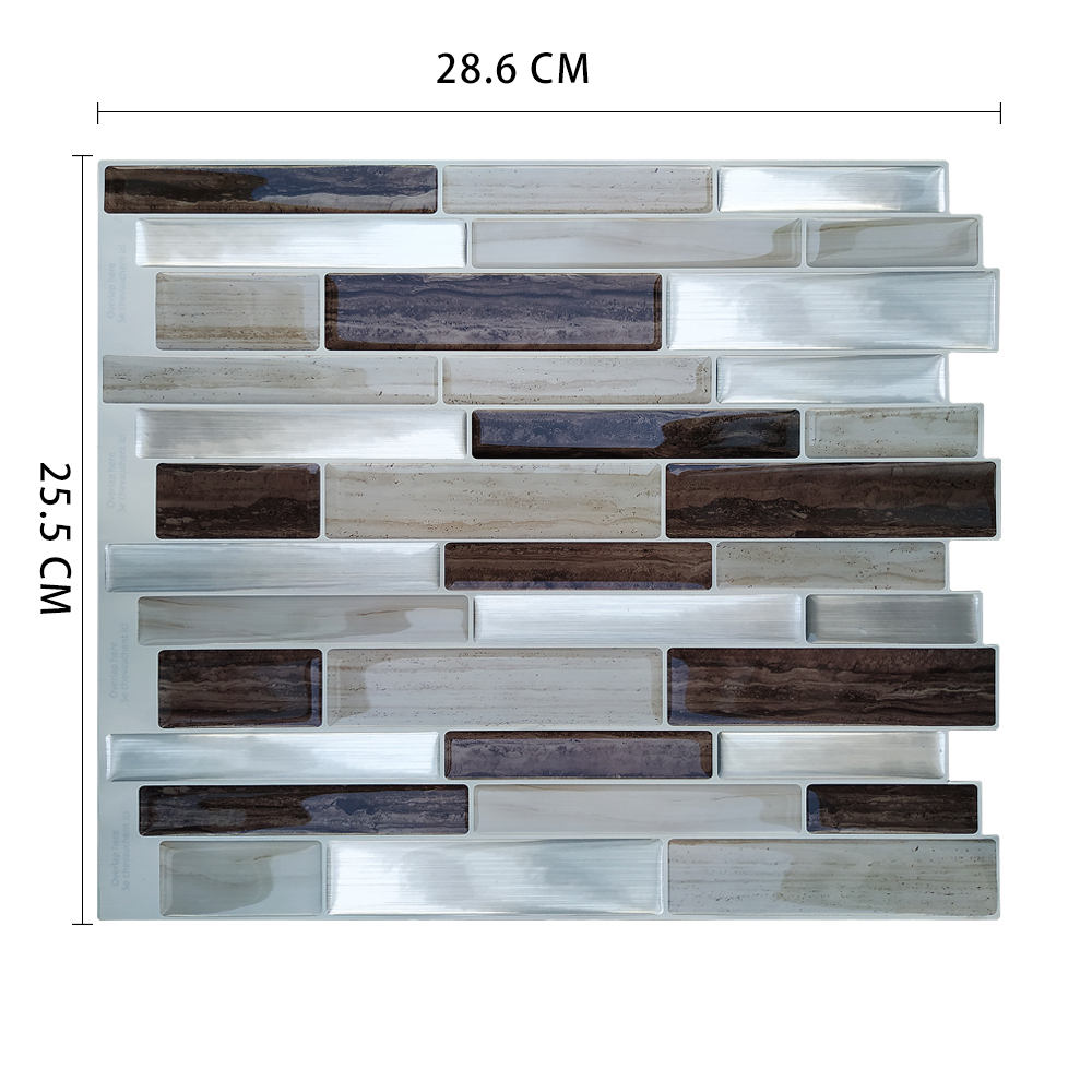 Autocollants en mosaïque vinyle | Écorce et bâton, Backsplash adhésif, bricolage, cuisine, salle de bains, maison murale, carrelage mosaïque: MSOB-056