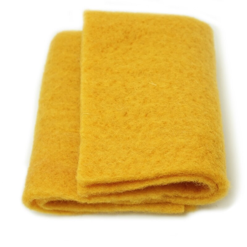 Batt de lana/lana semi-Fieltro para fieltro de aguja, aguja de fieltro, fibra giratoria, accesorios de foto amarillo albaricoque
