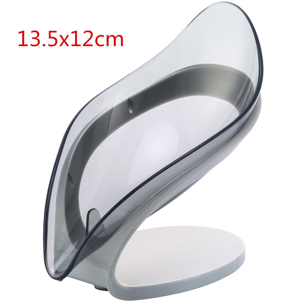 Leaf Shape Soap Box Drain Soap Holder Box Bathroom Shower Soap Holder Dish Storage Plate Tray Bathroom Supplies Bathroom Gadgets: B