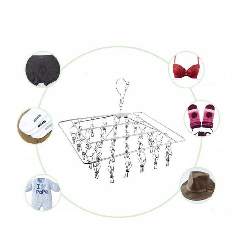 Stainless Steel Laundry Rack Square Sock Rack Squa... – Grandado