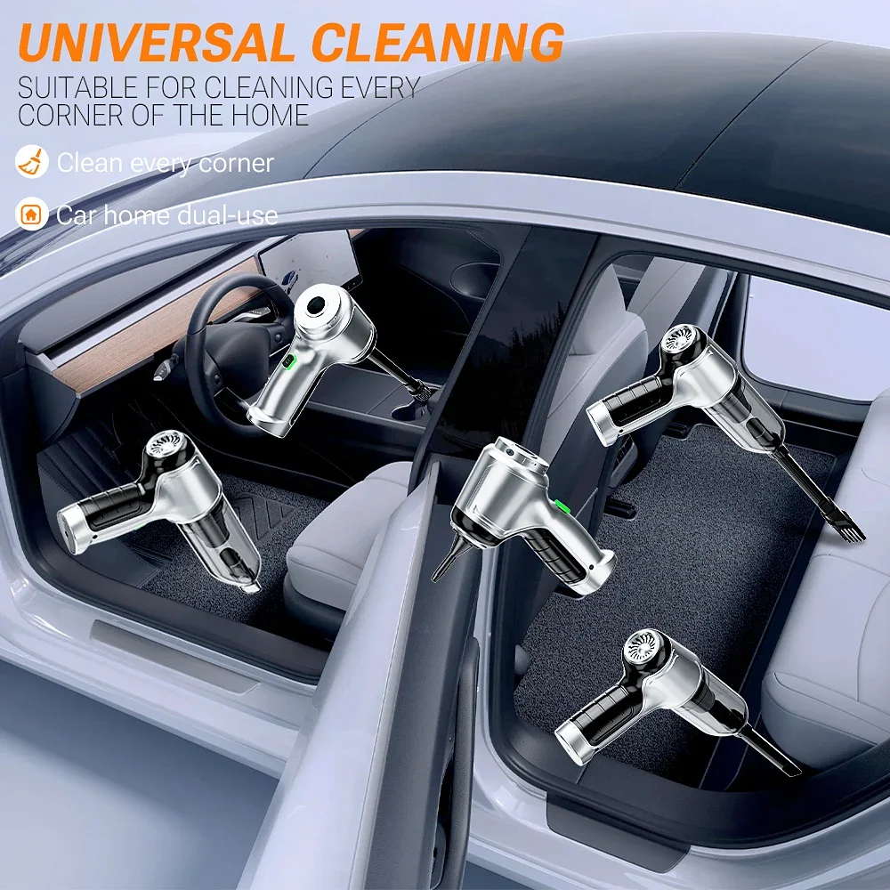 SZUK Auto Vacuüm Cieaner 638000Pa Draadloze Mini Handheld Reinigingsmachine Krachtige Draagbare Blower Stofzuiger voor Auto Thuis Draadloze stofzuiger Mini Handheld stofzuiger Stofzuiger voor auto en huis