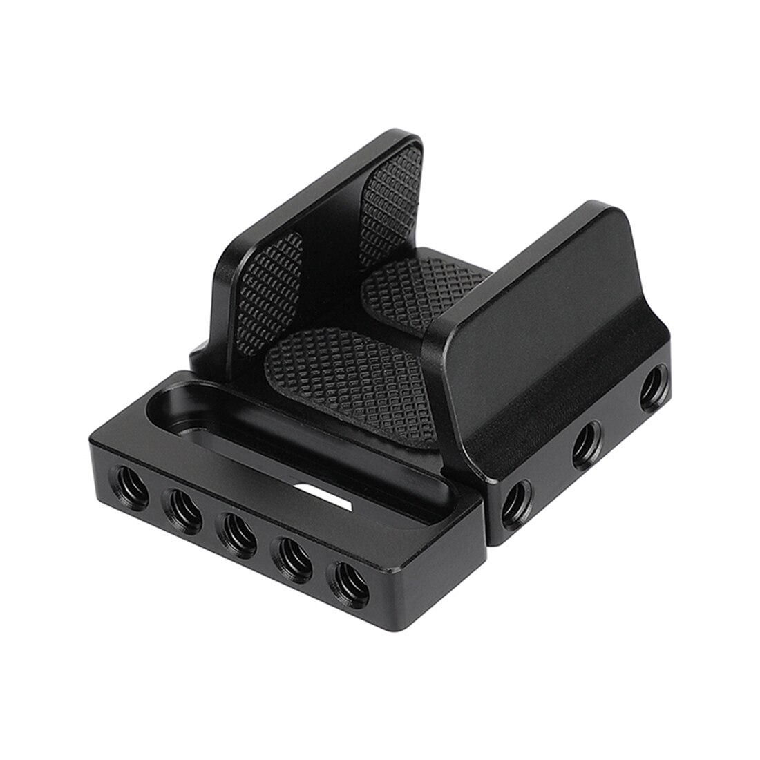 Universele Houten Juiste Grip Links Handvat Met 1/4 &quot;-20 Montage Groef Voor Dslr Camera Cage Rig Dv Video stand Support System