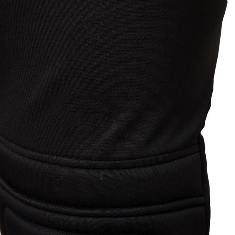 Black Men's Sport Soccer Padded Guard GK Goal Keeper Goalie Tracksuit Long Pants