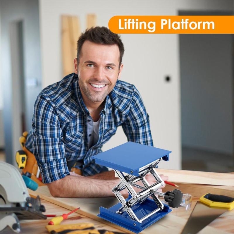 Laboratory Lifting Platform Workbench Woodworking Sculpture Lifting Bracket 100*100*160mm Woodworking Lifting Column Frame
