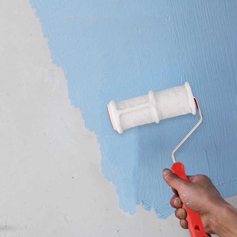 ! 2Pcs Paint Roller Brick Pattern Wall Painting Tools Rubber Stamp Texture Pottery Wheel Household Wall Decoration Brus