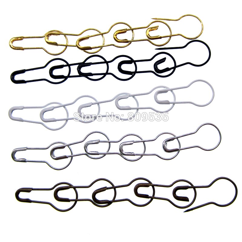 100Pcs Copper Small Safety Pins DIY Craft Supplies Round Calabash Buckle Pins Clothes Knitting For Sewing Tool 2.0cm
