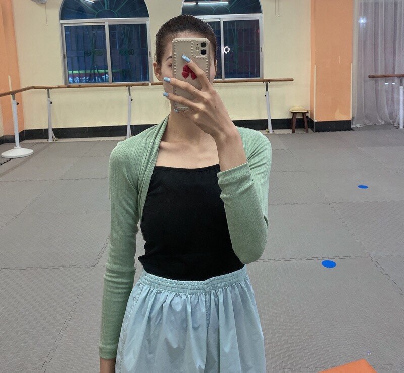 Long Sleeve Ballet Dance Clothes Women Pink Gymnastics Dancing Costume Adult Ballet Coverall