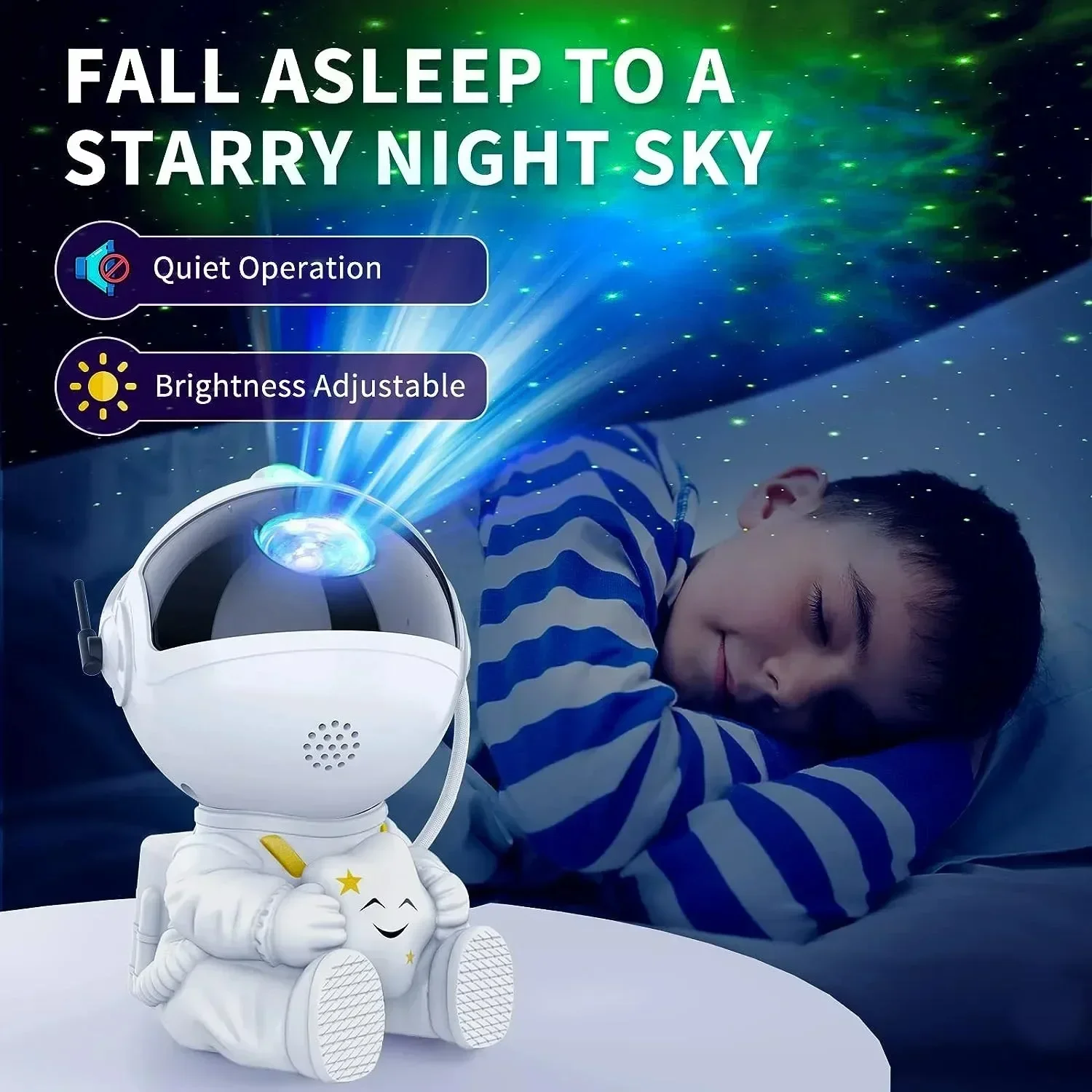 Sternprojektor, Galaxie-Nachtlicht, Astronaut, Weltraumprojektor, Sternenneebel, Decke, LED-Lampe für Schlafzimmer, Zuhause, dekoratives Kindergeschenk