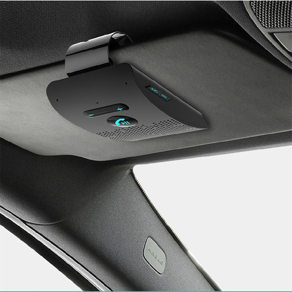 Bluetooth Handsfree Car Kit Wireless Auto Speakerphone Carkit Sun Visor Speaker for Car Phone Hands Free Adapter In-Car #Ger