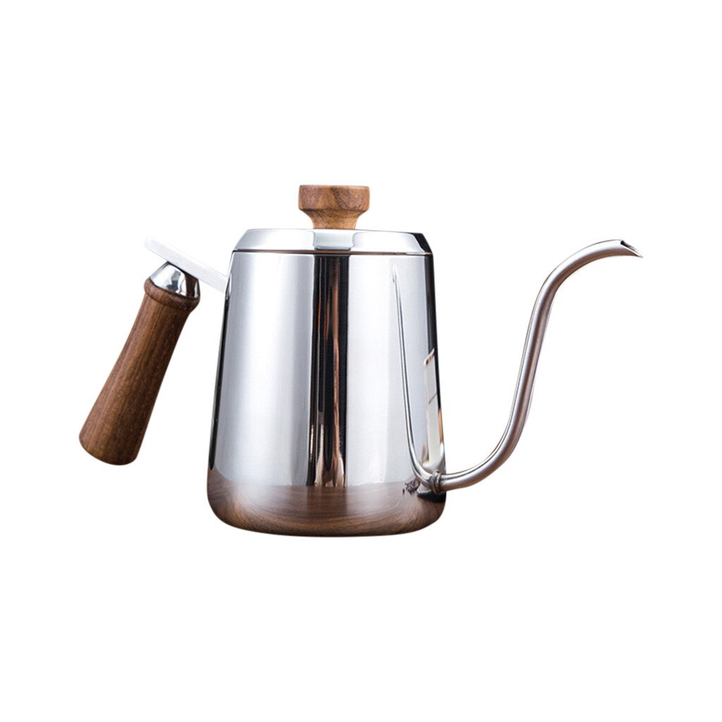 350ML 600 ML Gooseneck Coffee Pots Stainless Steel Pour Over Coffee Kettle Hand Drip Tea Pot Office Coffeeware16#5%: 600ML 