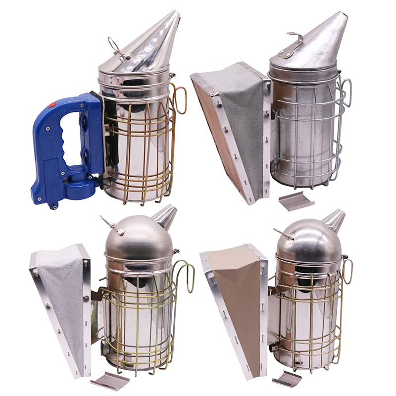 1 pcs Bee smokers Beekeeping tool Beekeeper dedicated to the apiary Aluminum and Stainless steel Bee tool Batteries not included