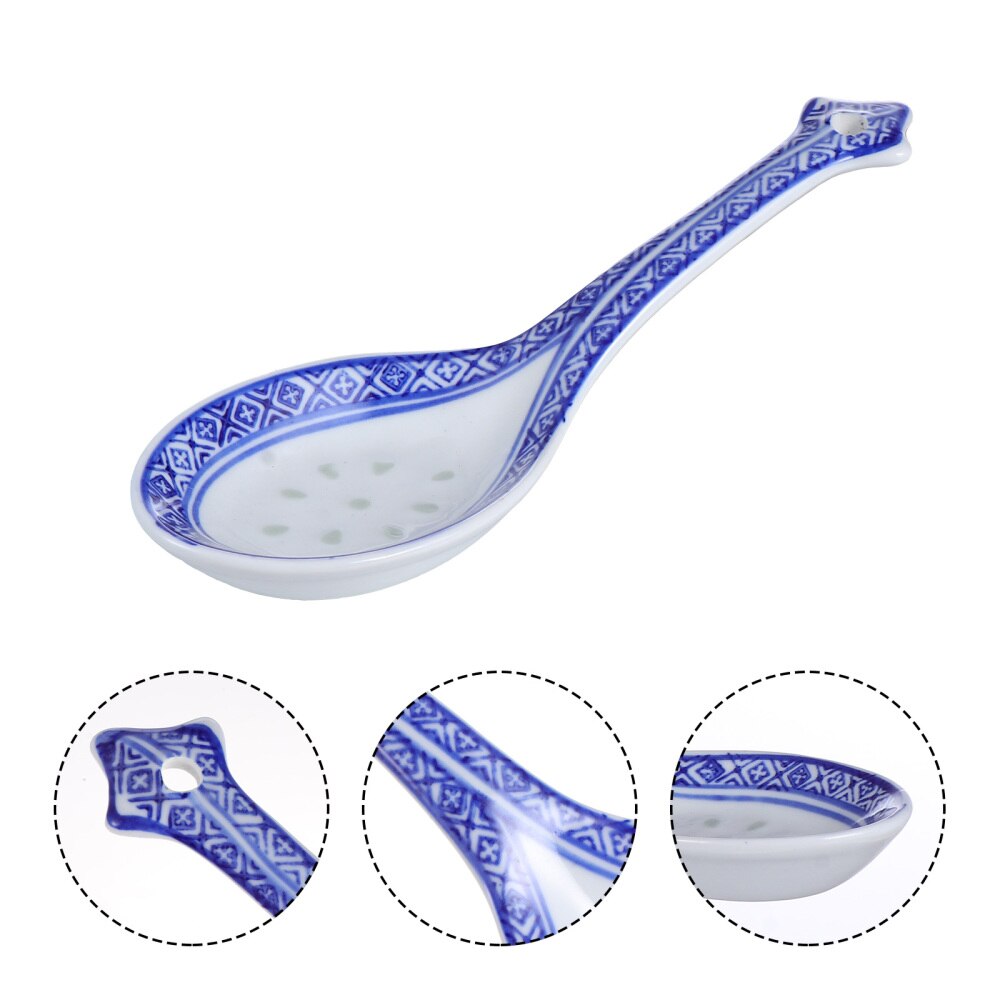 Cuchara sopera de cerámica para cocina, para exteriores, restaurante, hogar, 1 ud.: Old Fashion