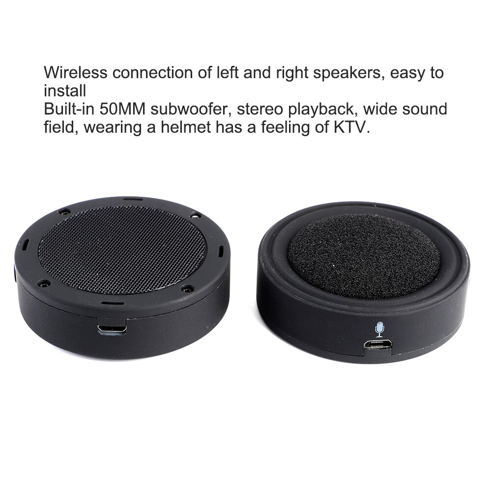 BT17 Waterproof Bluetooth Helmet Headphone Stereo Music Motorcycle Riding Hands-Free Headset Dual-Head Charging