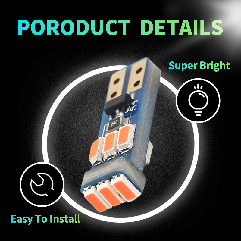 10 Uds T5 W3W W1.2W 70 73 74 bombillas LED superbrillantes indicador de advertencia de coche luz de grupo de instrumentos lámparas de calibre de tablero automático