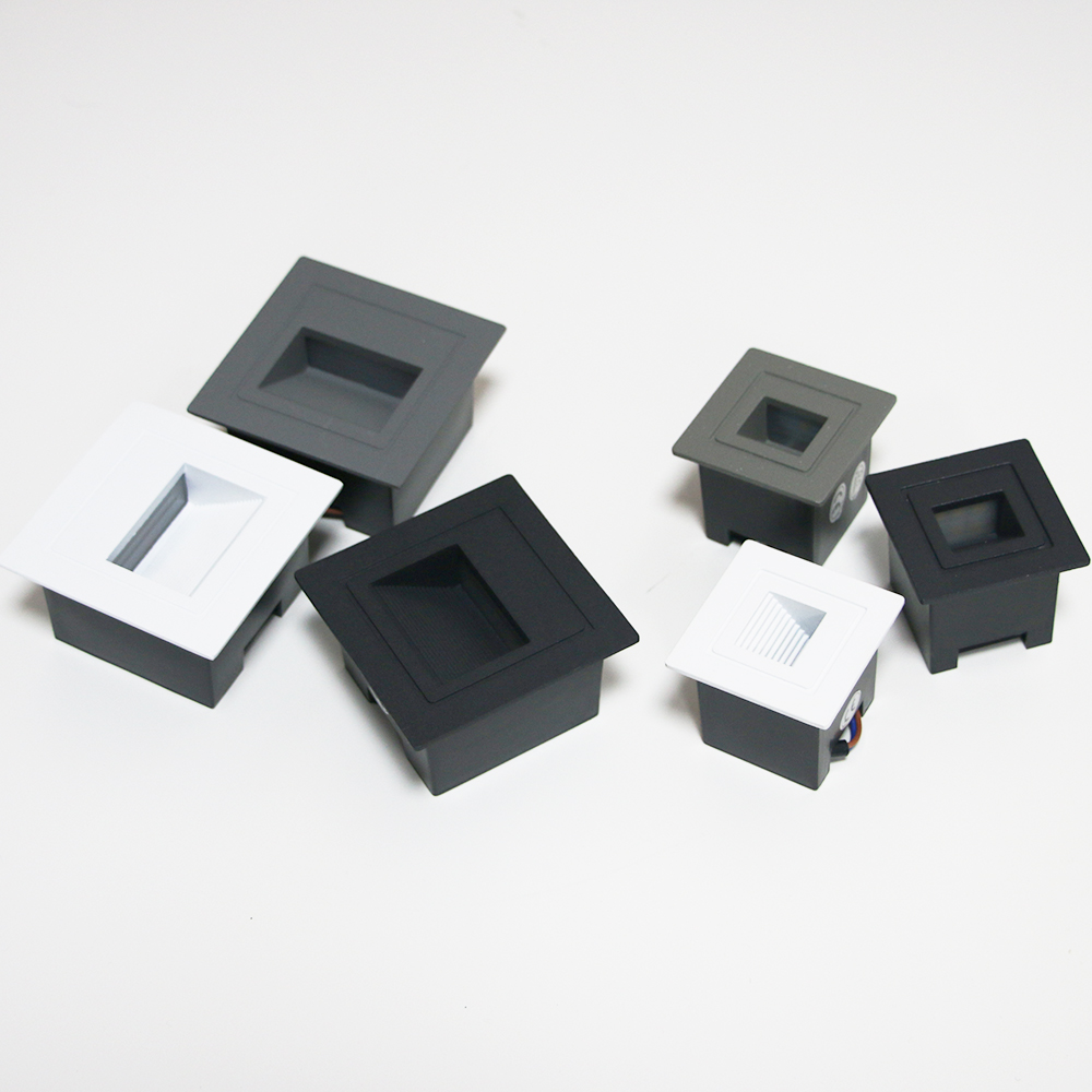 Modern Recessed LED Outdoor Waterproof Wall Lamp Footlight Stair Light Corner Wall Light Aluminum Wall Washer Pathway Sconce