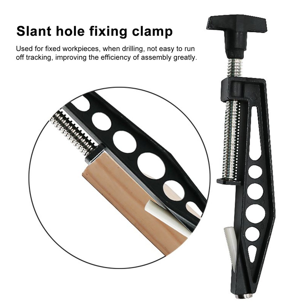 Universal Woodworking Pocket Hole Joints Fixed Clamp Drill Slant Hole Pull Clip Slant-hole Drilling Accessories