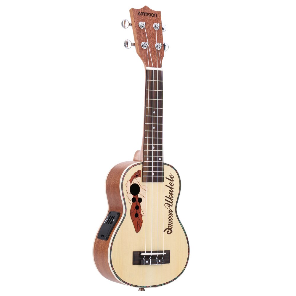 ammoon Acoustic Ukulele Spruce 21 Ukulele15 Grandado