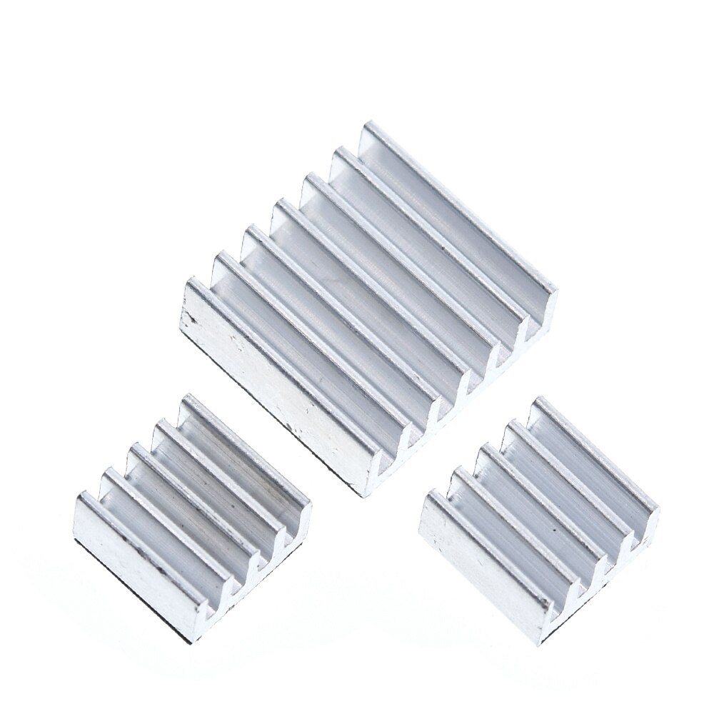 3 Stuks Zelfklevende Raspberry Pi Heatsink Cooler Zuiver Aluminium Koellichaam Set Kit Radiator Voor Cooling Raspberry Pi 2 B