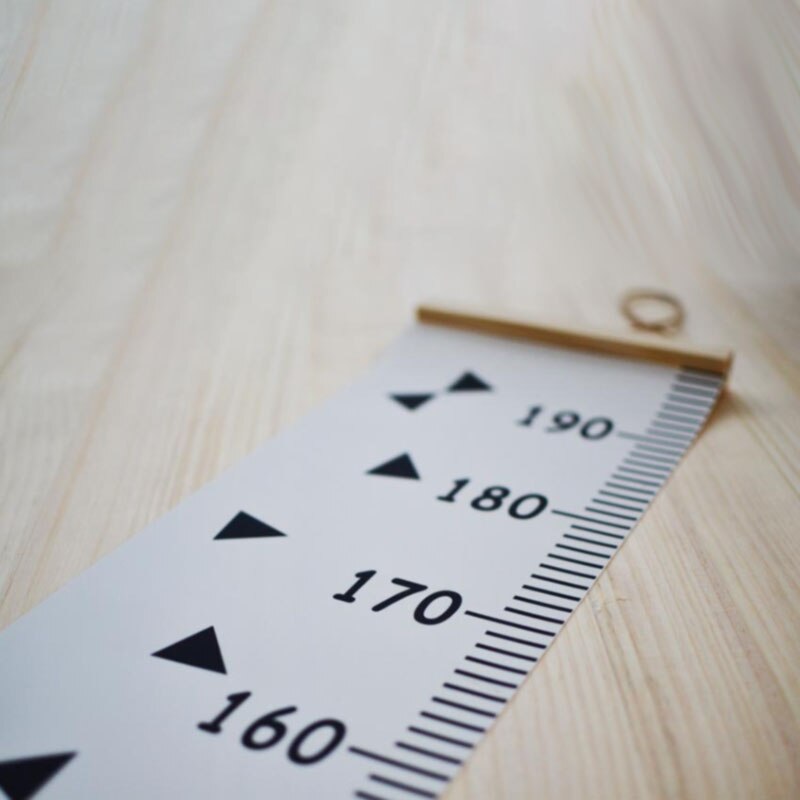 Nordisk stil baby barn barn höjd linjal barn tillväxt storlek diagram höjd mått linjal för barnrum heminredning konst prydnad: S3