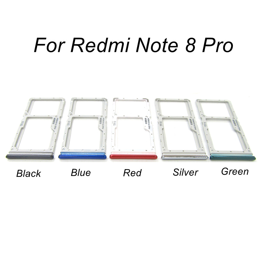 Sim Card Tray Slot Voor Xiaomi Redmi Note 6 7 8 Pro Sim Lade Houder Micro Sd Slot Socket Adapter vervangende Onderdelen