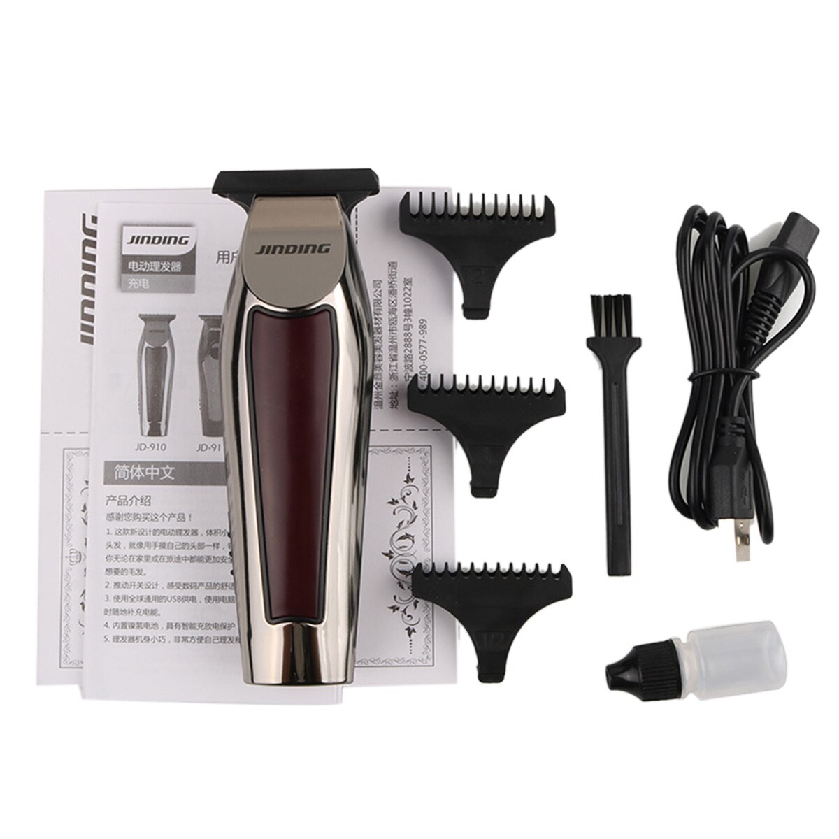 Tondeuse Professionele Elektrische Tondeuse Oplaadbare Draadloze Kapper Haar Knippen Baard Trimer Kapsel Machine Mannen Kids