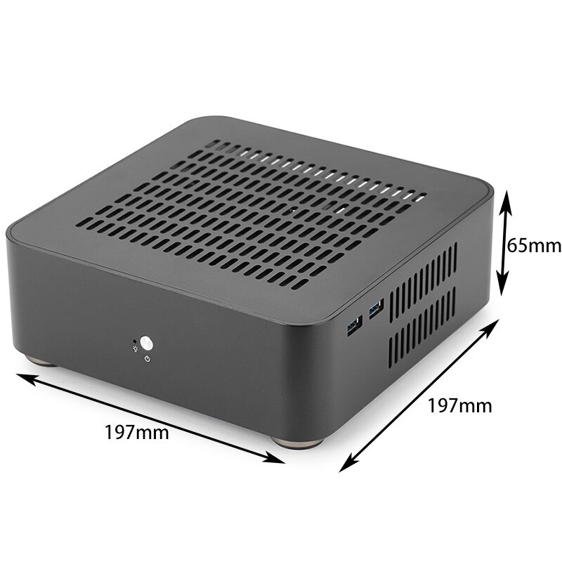 Mini Itx coque d'ordinateur boîtier de boîtier en aluminium boîtier d'alimentation Htpc [Version Usb 3.0]