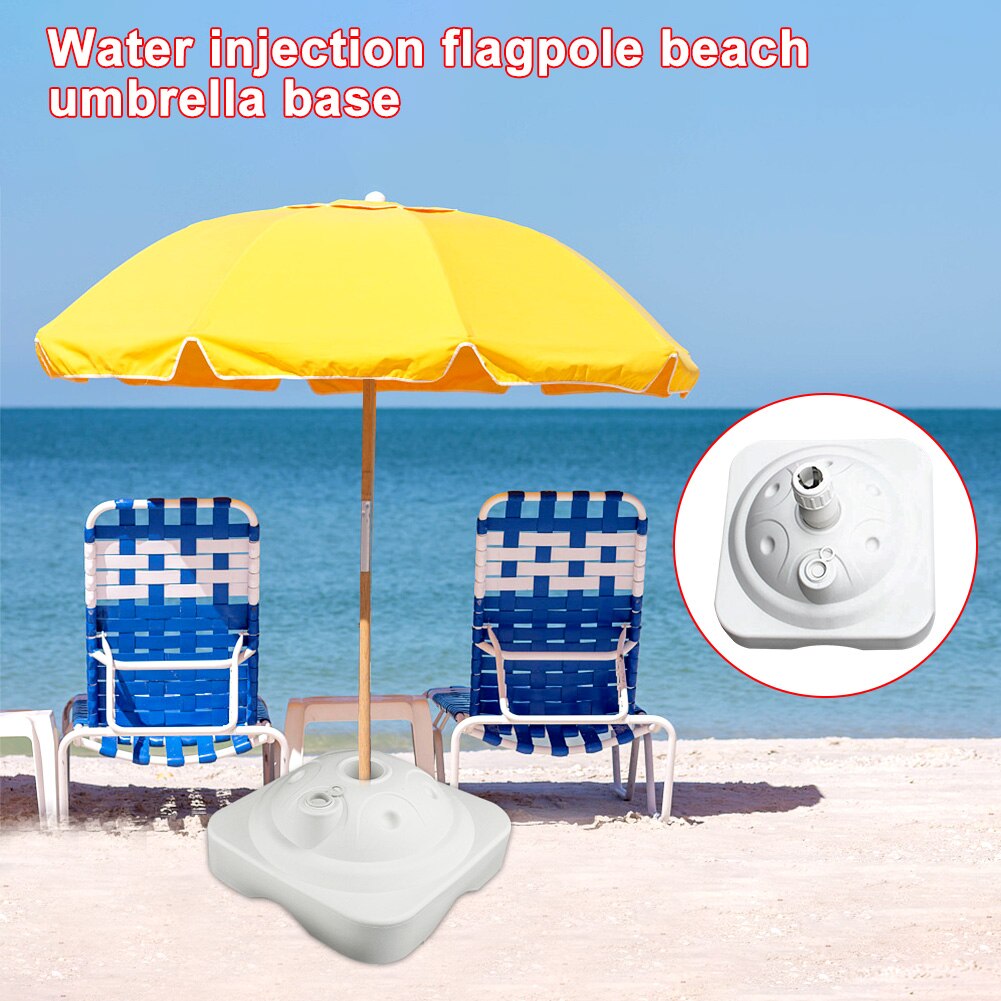 Sombrilla cuadrada para playa, accesorio para Lleno de agua, sombrilla para casa, Hotel, Patio, Base para sombrilla, resistente a la intemperie, jardín al aire libre