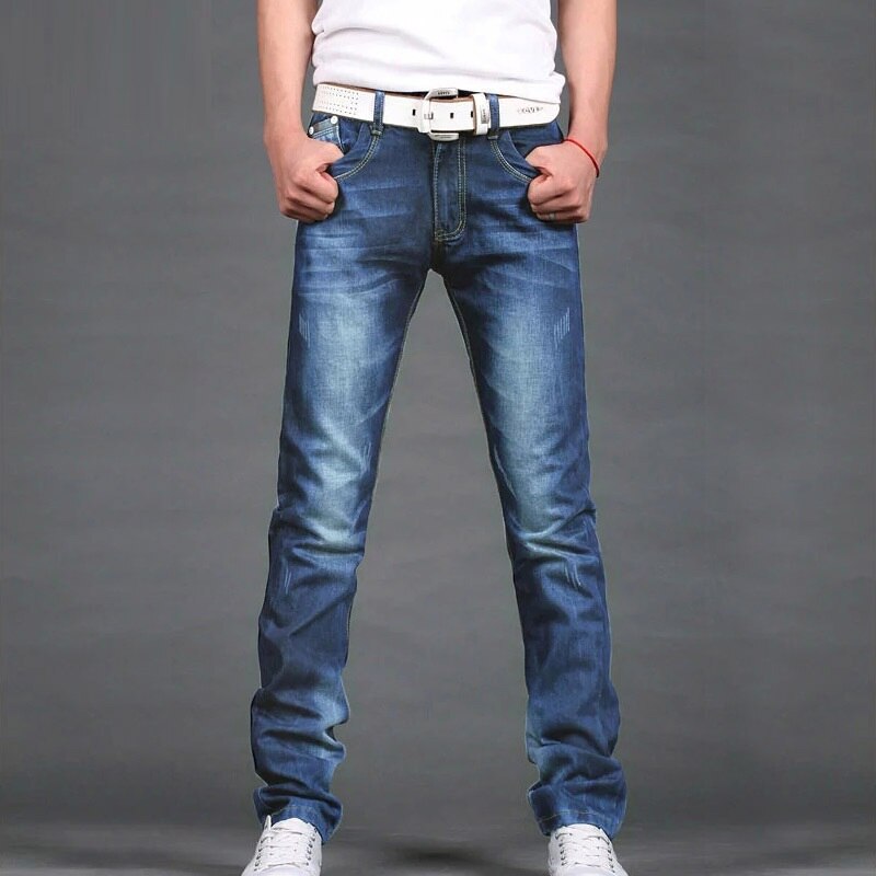 Icpans skinny jeans mænd klassiske straight herre jeans denim jeans mænd lange bukser mærke tøj jeans til mænd