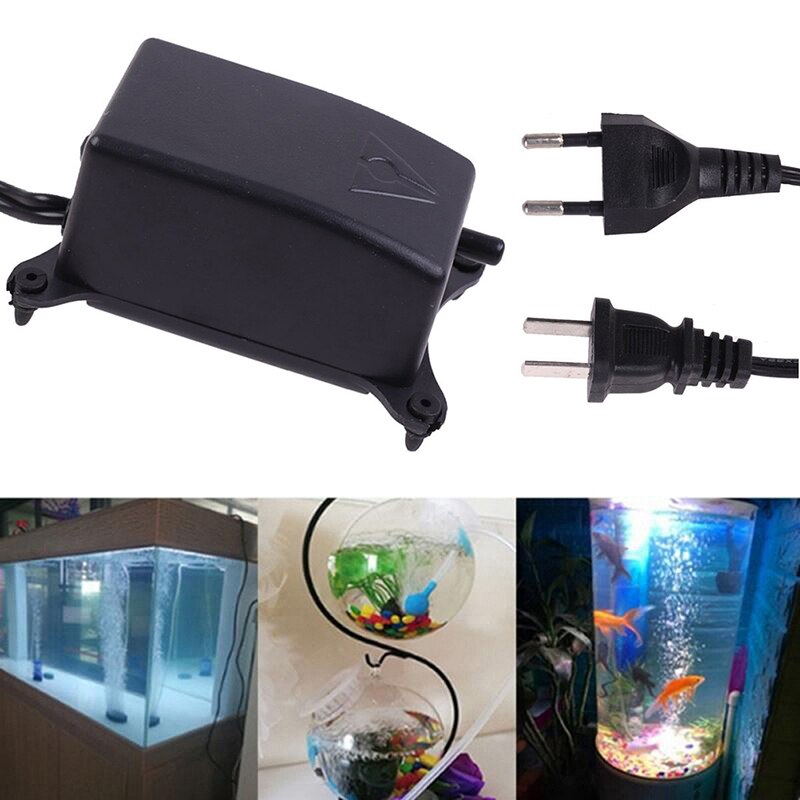 1.2L/Min Aquarium Luchtpomp Fish Tank Mini Air Compressor Zuurstof Pomp Aquarium Aquarium Zuurstof Pomp Ultra Low noise