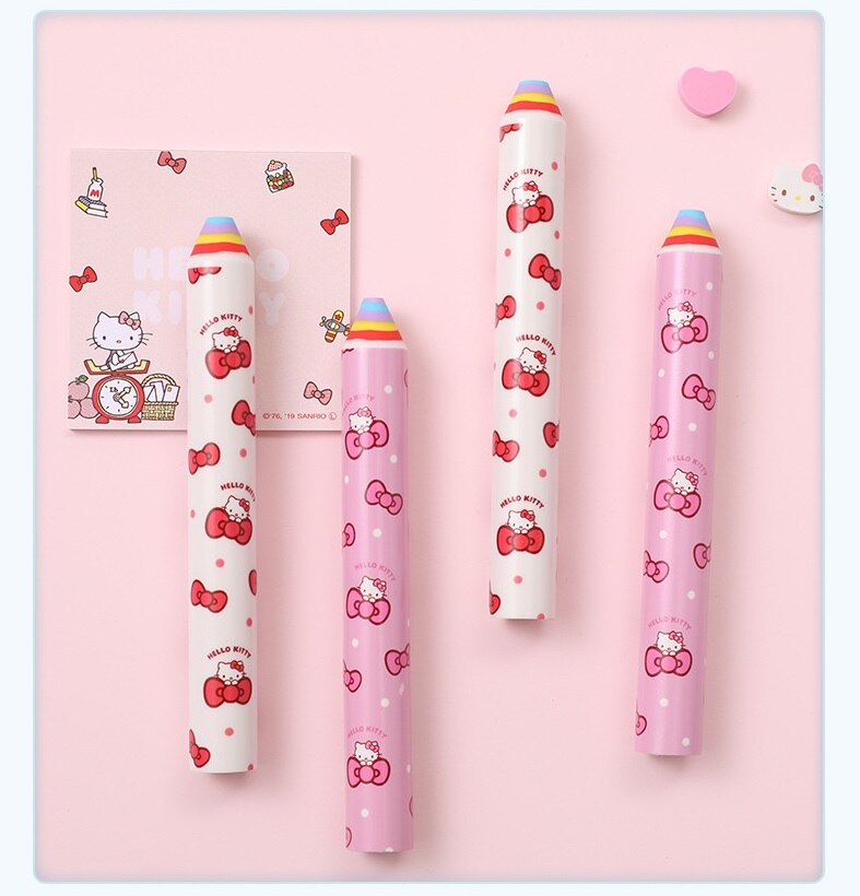 Fantastic eraser soft elastic pencil eraser pen-shaped cute corrective raiwbow eraser easy cleaning stationery 135*18mm big size
