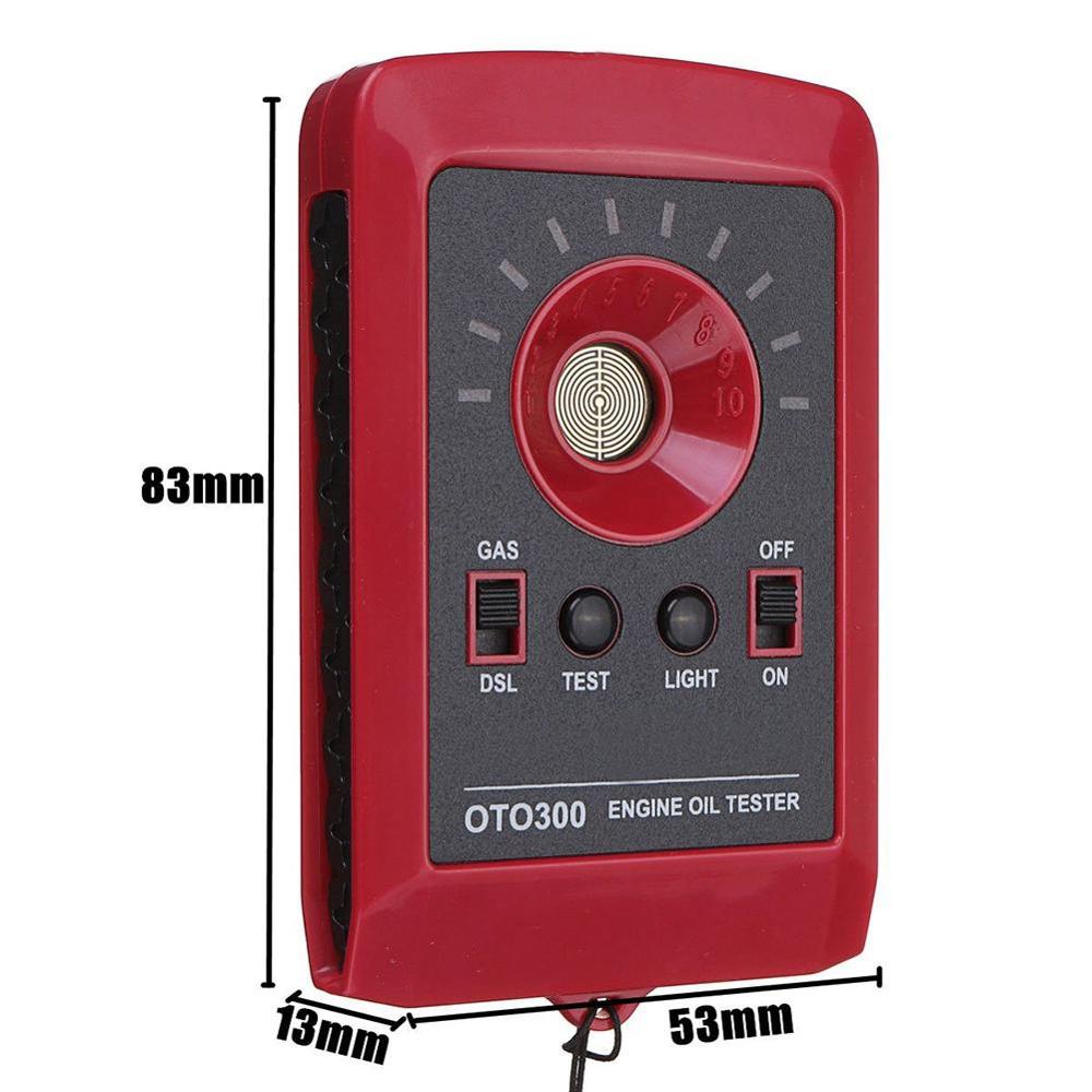 12V LED Digital Automobile Car Oil Tester Motor Engine Detector Gas Diesel Analyzer OTO300 Car Oil Tester: Default Title