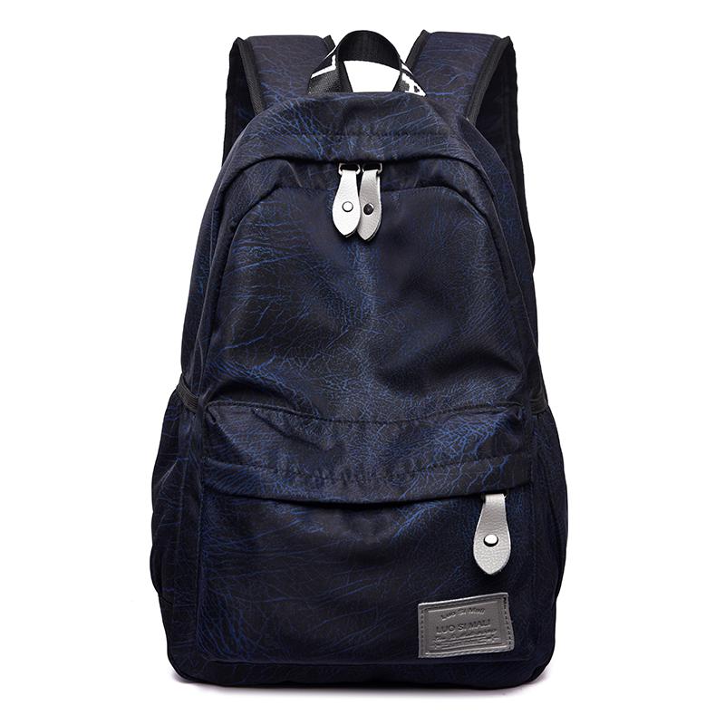 Trend Female Backpack Waterproof Women Backpack Girls Anti-theft Travel School Bags Women School Shoulder Bags: Blue