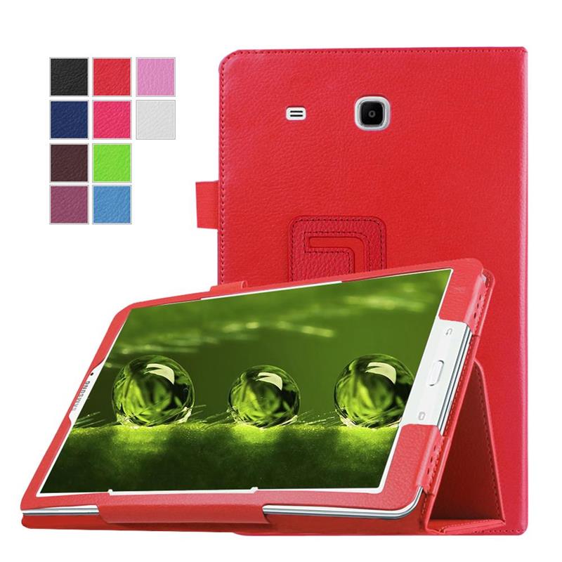 XSKEMP Ultra Slim Shockproof Kickstand Folding PU Leather Flip Case Cover Skin For Lenovo Tab E7 7.0 TB-7104F/N With Pen Stylus: Red