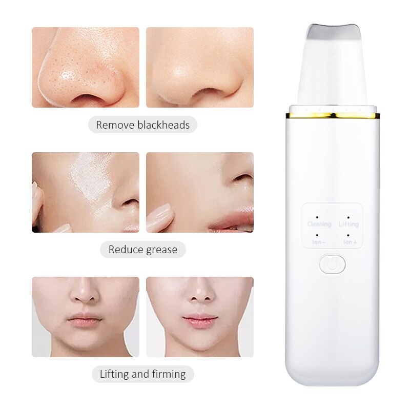 Electric Home Beauty Equipment Skin Scrubber 3-In-1 Cleansing Pores Tighten The Skin Ultrasonic Ionic Skin Scrubber Skin Care42