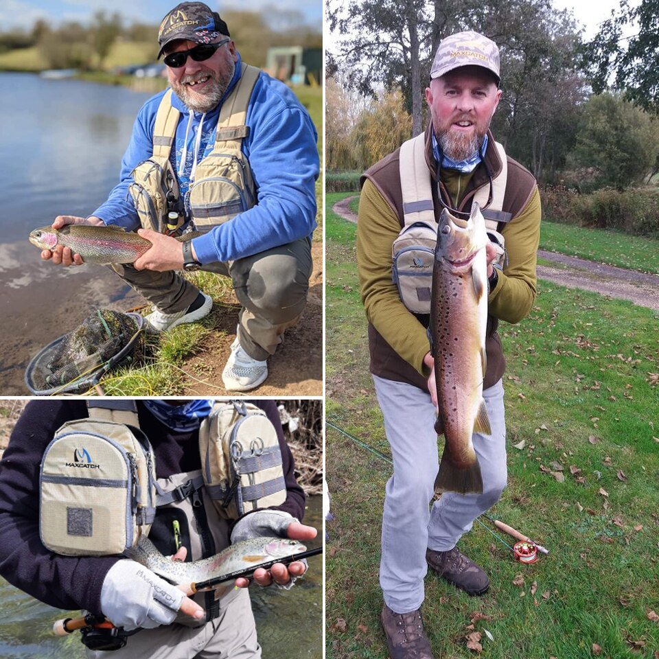 Maximumcatch Compact Fly Fishing Vest Light Weight Adjustable Chest Pack for Men Women Outdoor Fishing Vest