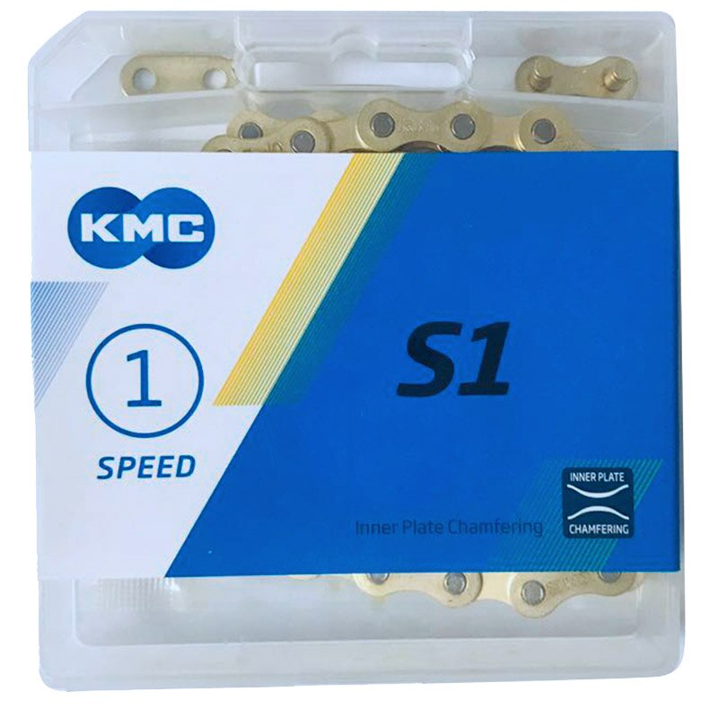 KMC S1 Single Speed Chain Fixed Gear Bicycle Chain 112L Folding Bike Chain Bicycle Accessories