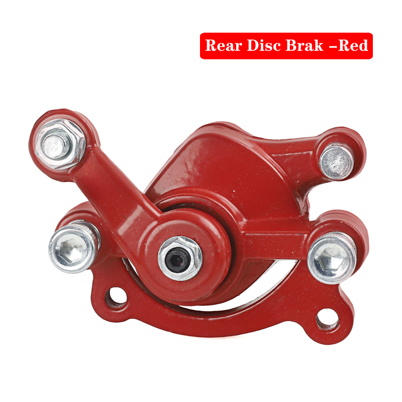 Accesorios de disco de freno para motocicleta, pinza de freno mecánica pequeña de cuatro ruedas de dos tiempos para Mini Scooter todoterreno de 49CC: Blanco
