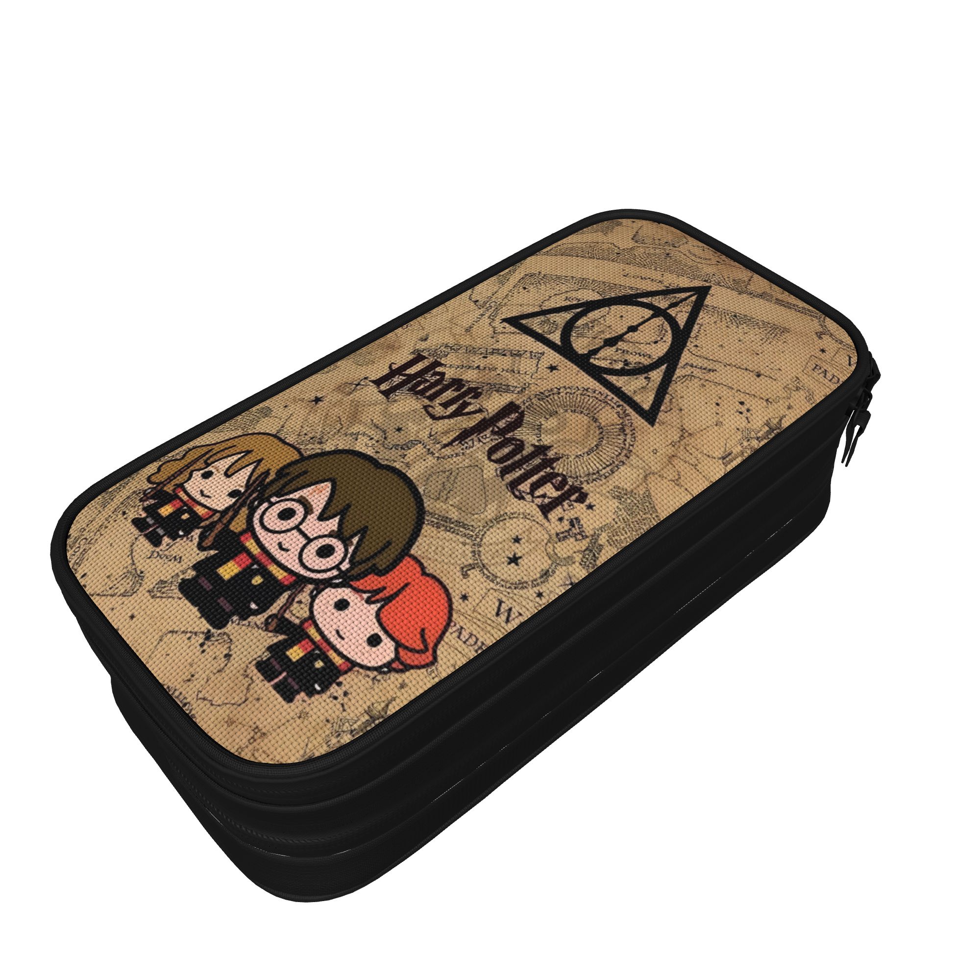 H-HP-P Harry Potter etui dubbele laag grote capaciteit schoolaccessoires pennenkoker