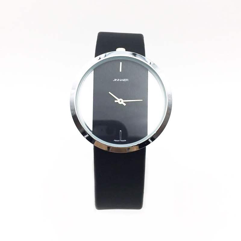 Ur kvinder luksus quartz simple armbåndsure til kvinder dame afslappet læderrem hult ur kvinde pige