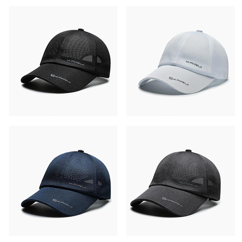 Lente zomer heren baseball petten schaduw zonnebrandcrème mesh middelbare leeftijd outdoor ouderen verstelbare ademende pet hoeden sp  d1 a 1