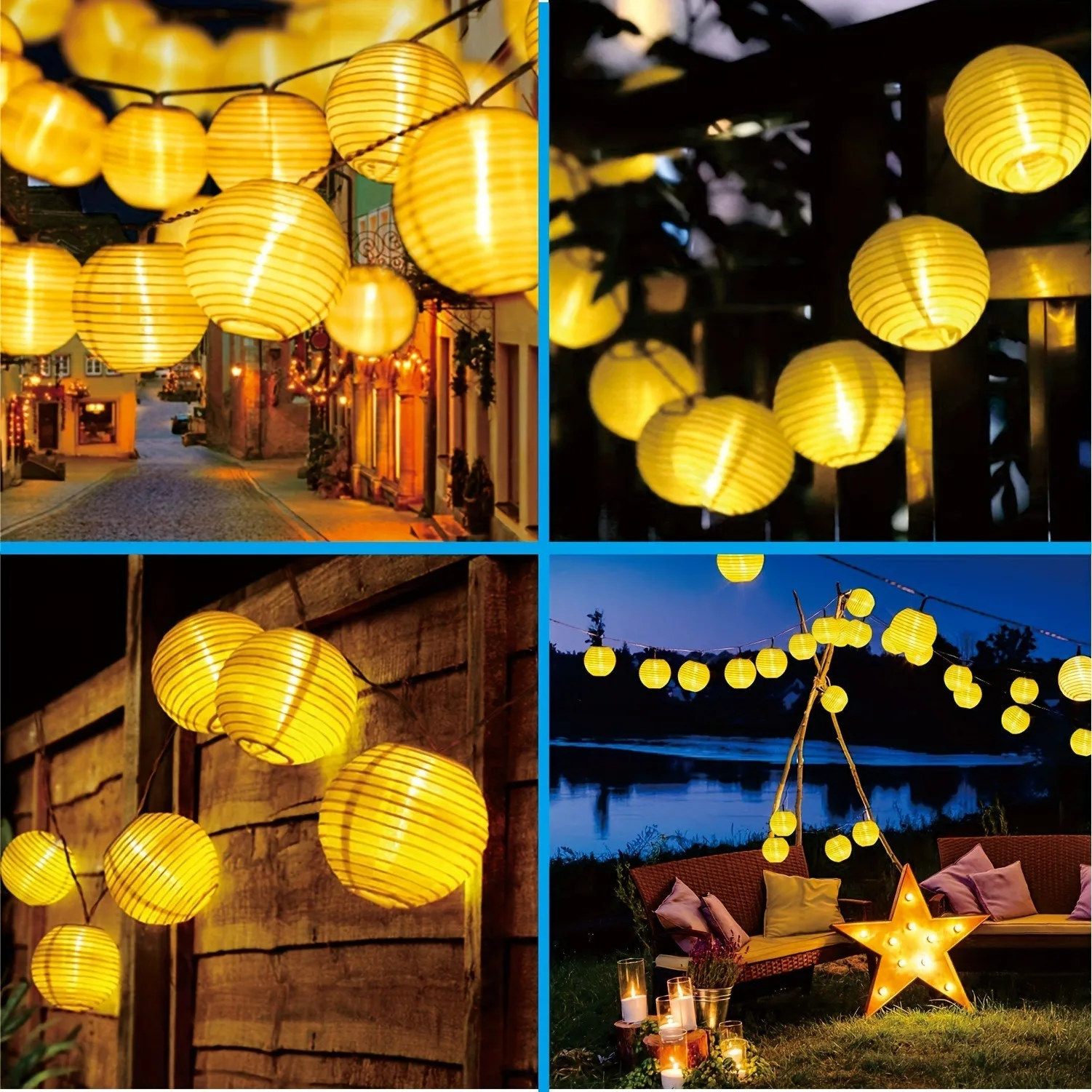 LED lumière solaire étanche lanterne fée lumières lampe à énergie solaire pour guirlande extérieure Patio jardin lumière décor