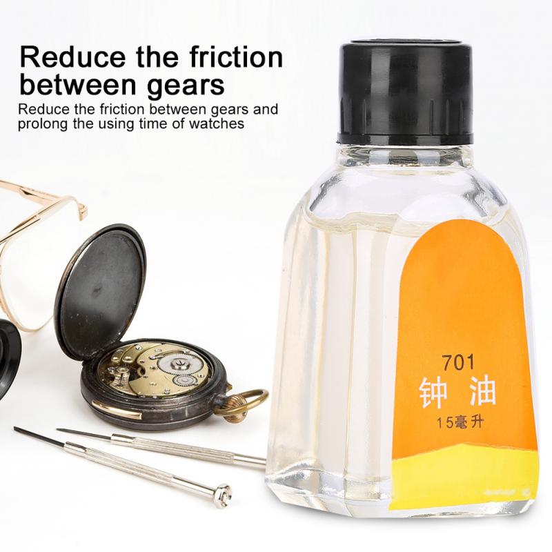 15ml 701 horloge olie zakhorloge klok alle horloges reinigings smeerolie horloge reparatie gereedschap accessoires voor horlogemaker