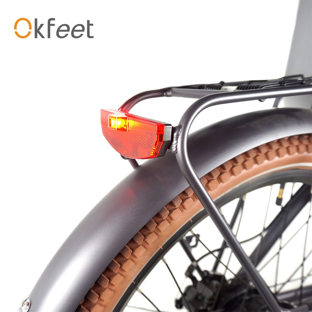 Okfeet Fiets Achterlicht 36V 48V Elektrische Fiets Accessoires E-Bike Achterlicht Set Front Light