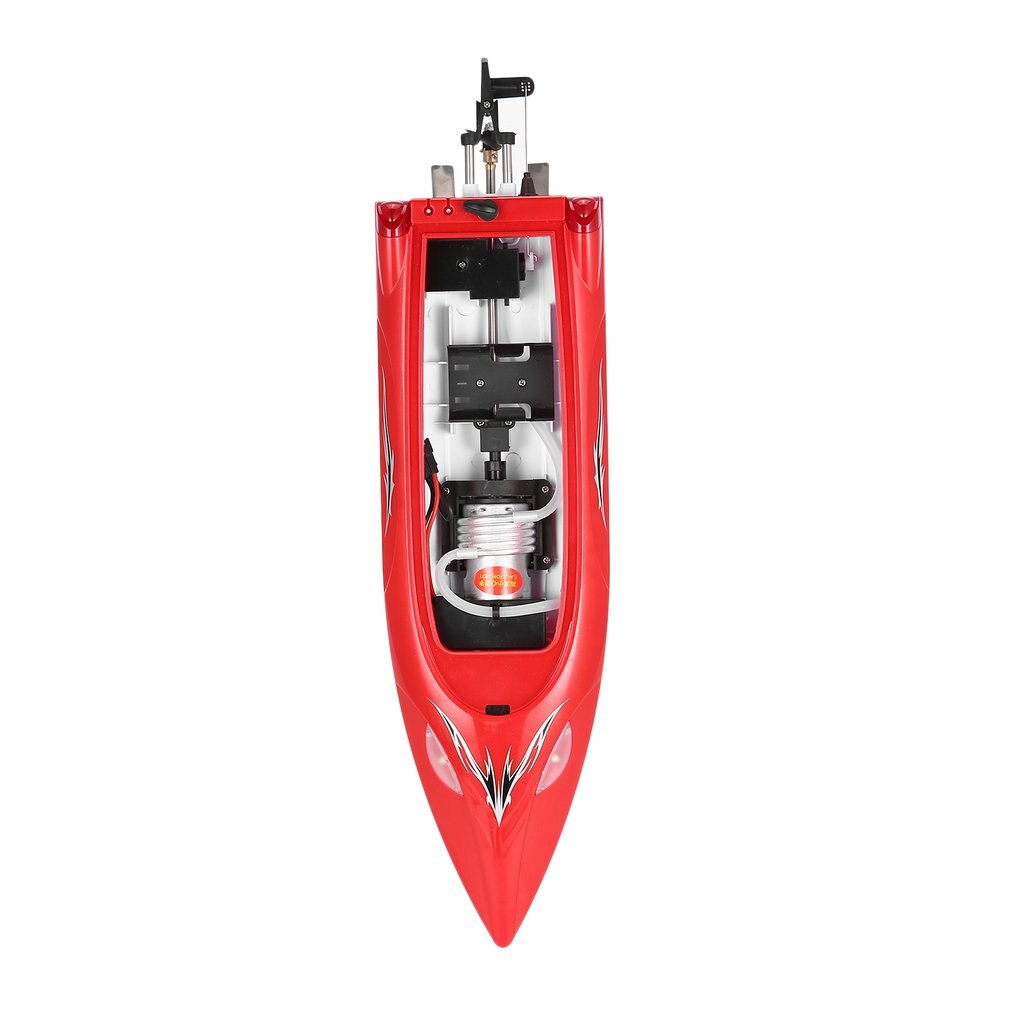HONGXUNJIE RC boat HJ806 47cm 2,4G RC 30 km/h Barco de competición de alta velocidad sistema de refrigeración por agua volteada omnidireccional voltaje Promp