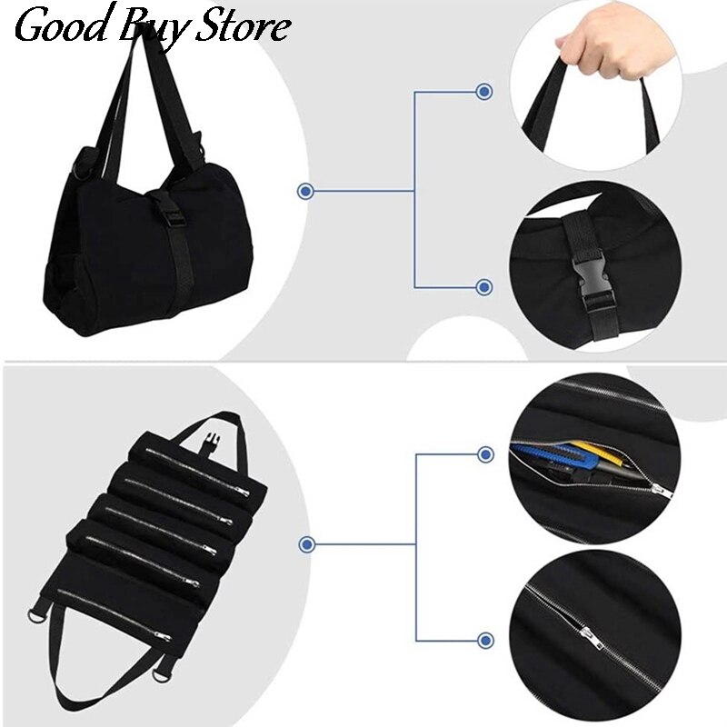 Useful Waterproof Tool Bag Screwdriver Plier Waist Pouch Electrician Worker Repairing Bags Tools Carrier Tote Storage Organizer