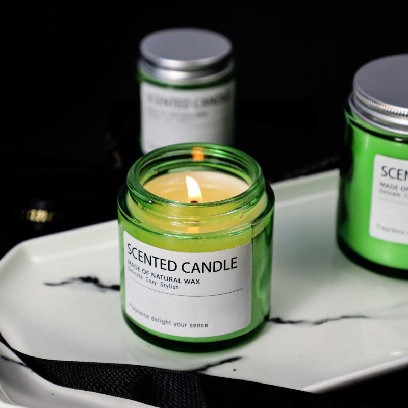 Contenedor de fabricación de velas de aromaterapia artesanal, vela de aromaterapia casera, tarro de vela blanca, taza de vela de nicho, frasco de vidrio, Cactus