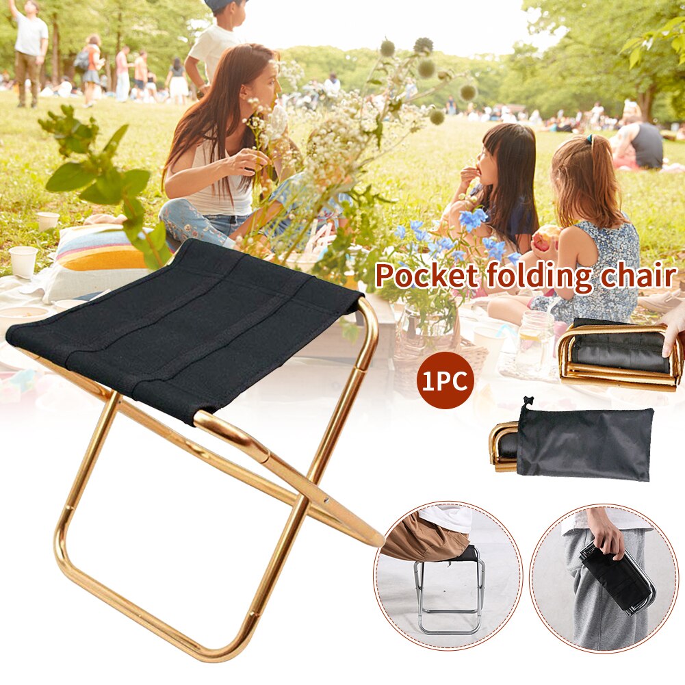 Lichtgewicht Reizen Klapstoel Kruk Outdoor Camping Mini Draagbare Aluminium Strand Wandelen Picknick Zetel Vissen Gereedschap Stoel