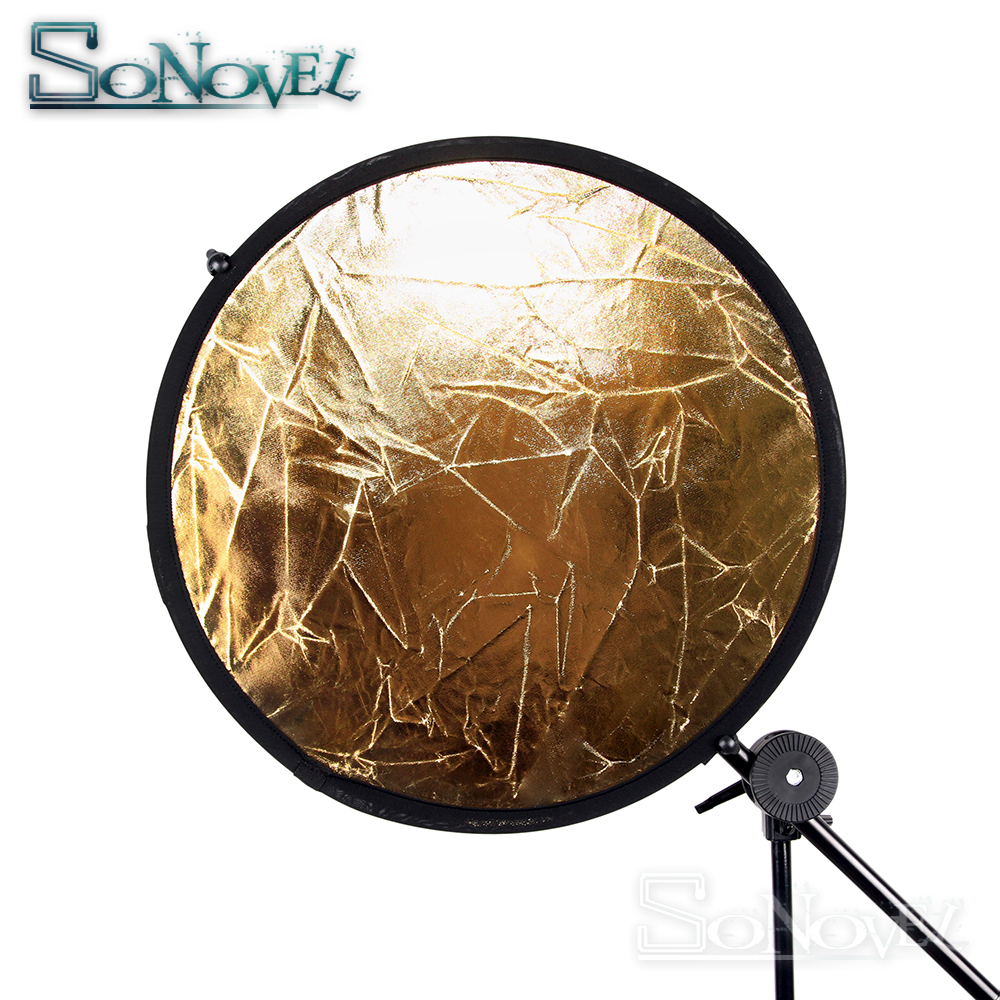2 in 1 80 cm 31,5 zoll Runde Flash-Studio Faltbare Refletor Licht Disc Gold Silber Riflettore Reflektor mit tasche